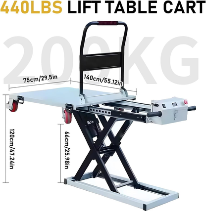 🔥 Limited Stock Available! Premium Electric Hydraulic Lift Table Cart – 660 lbs Heavy Duty Scissor Lift Platform Cart