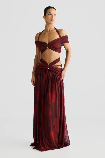 Ella Crop - Marble Print