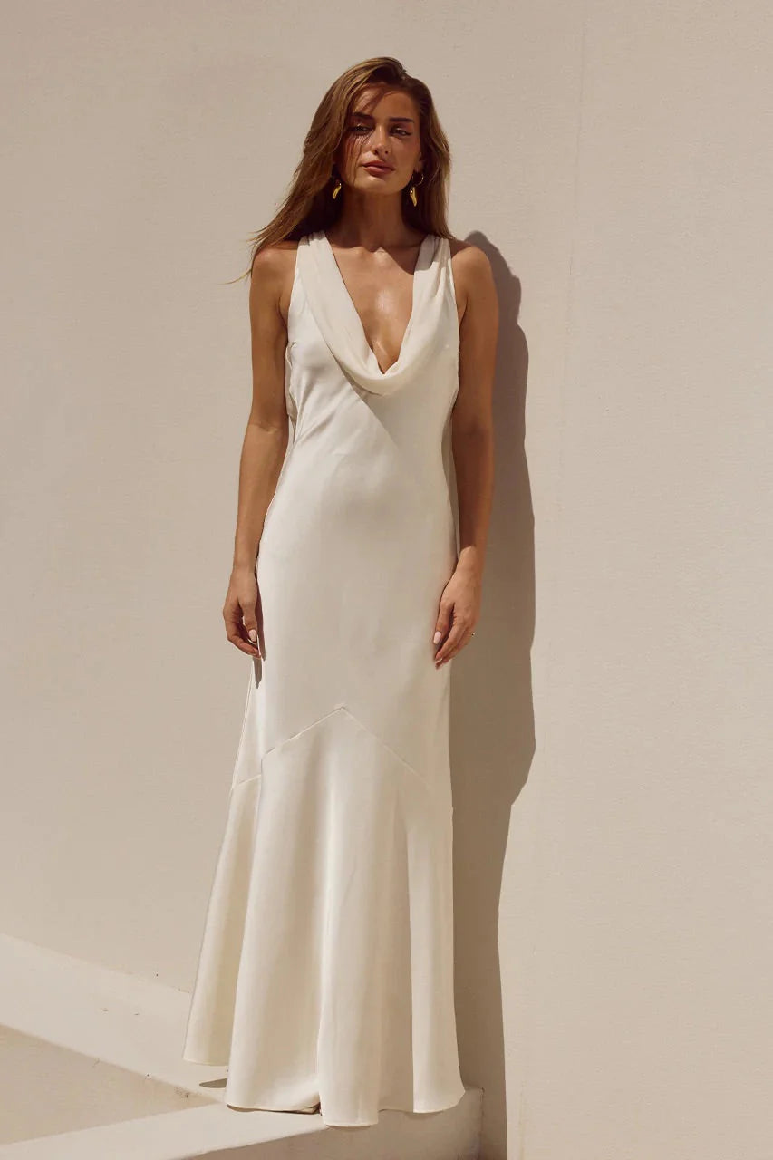 Gabriella Cowl Neck Maxi Dress