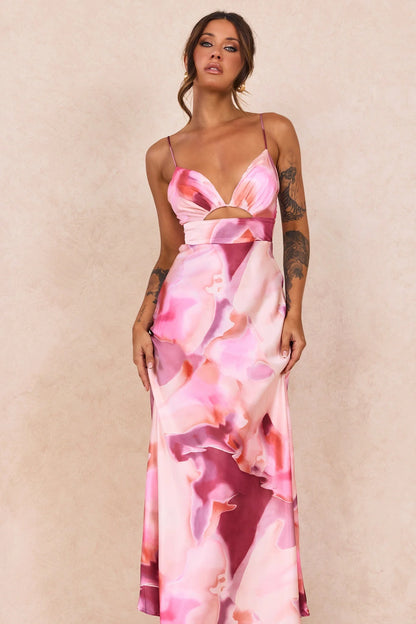 Celia Maxi Dress - Pink Multi