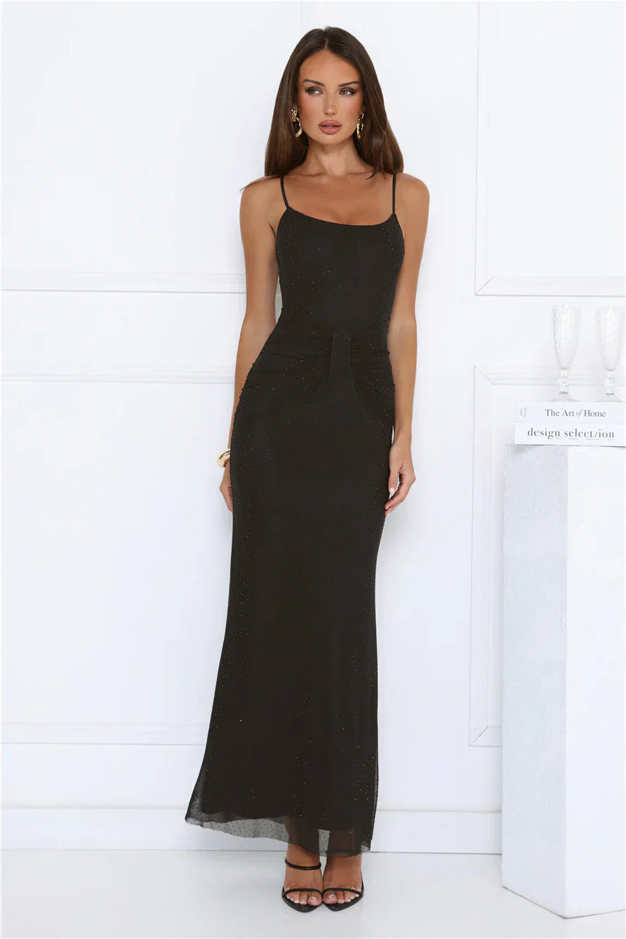 Dreamy Whisper Maxi Dress Black