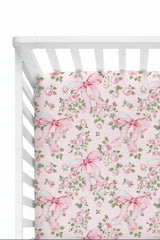 Bows in Bloom Crib Sheet