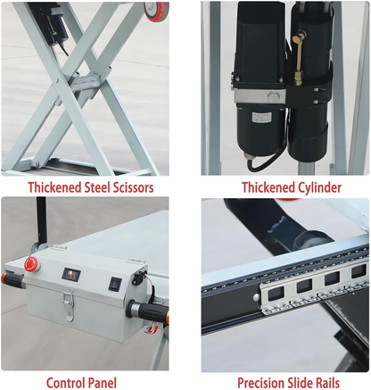🔥 Limited Stock Available! Premium Electric Hydraulic Lift Table Cart – 660 lbs Heavy Duty Scissor Lift Platform Cart