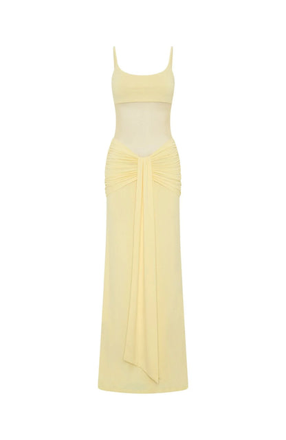 Confetti Skies Maxi Dress Lemon