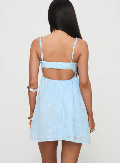 Granno Mini Dress Light Blue