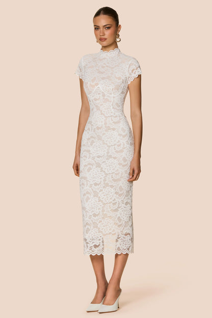 Nookie Alessia Midi Dress - Ivory