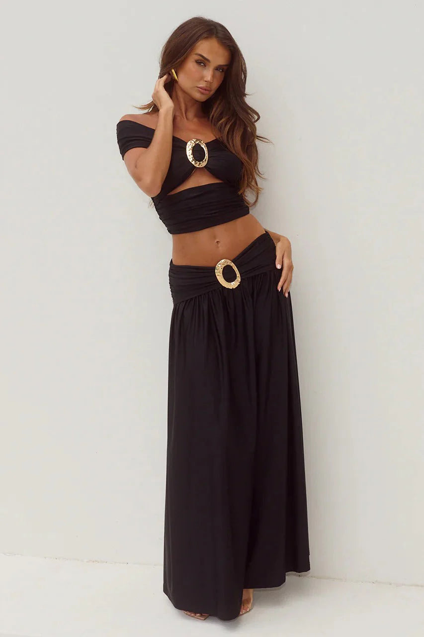 Nivali Maxi Skirt - Black
