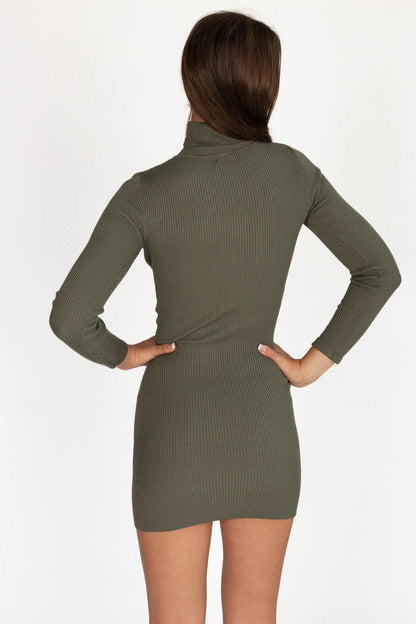 Olive 90's Sweater Dress