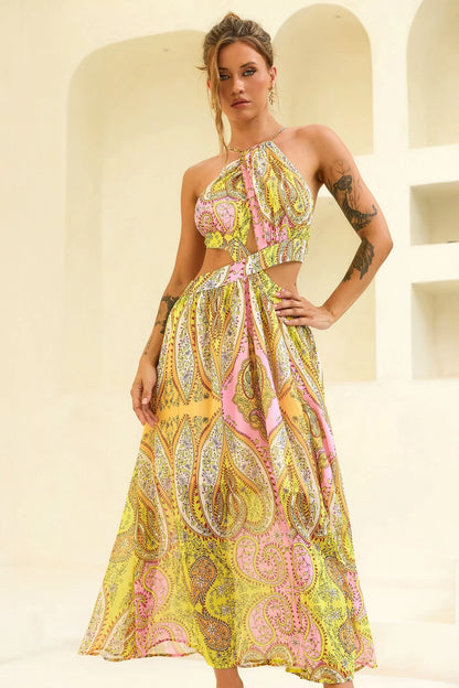 Havana Bloom Maxi Dress - Yellow Multi