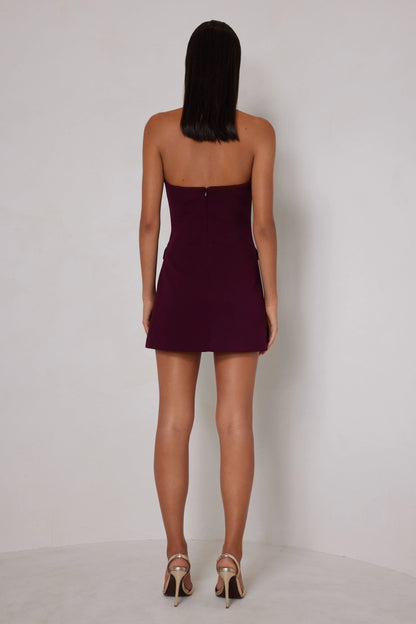 Jillian Dress - Deep Plum