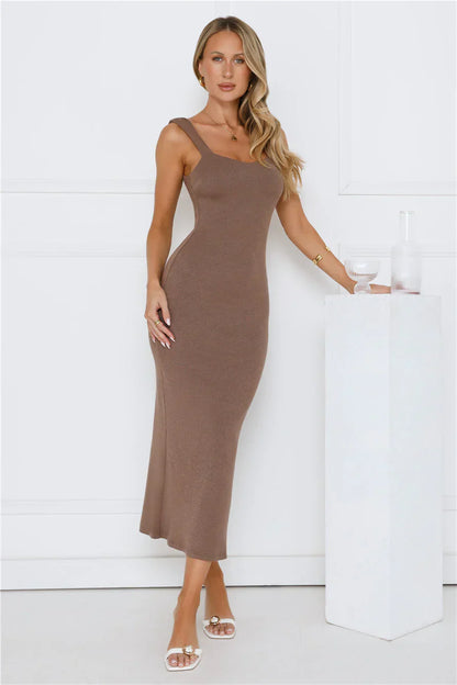 Martini Hour Midi Dress Chocolate