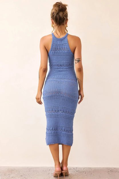 Kaila Knit Midi Dress - Midnight Blue