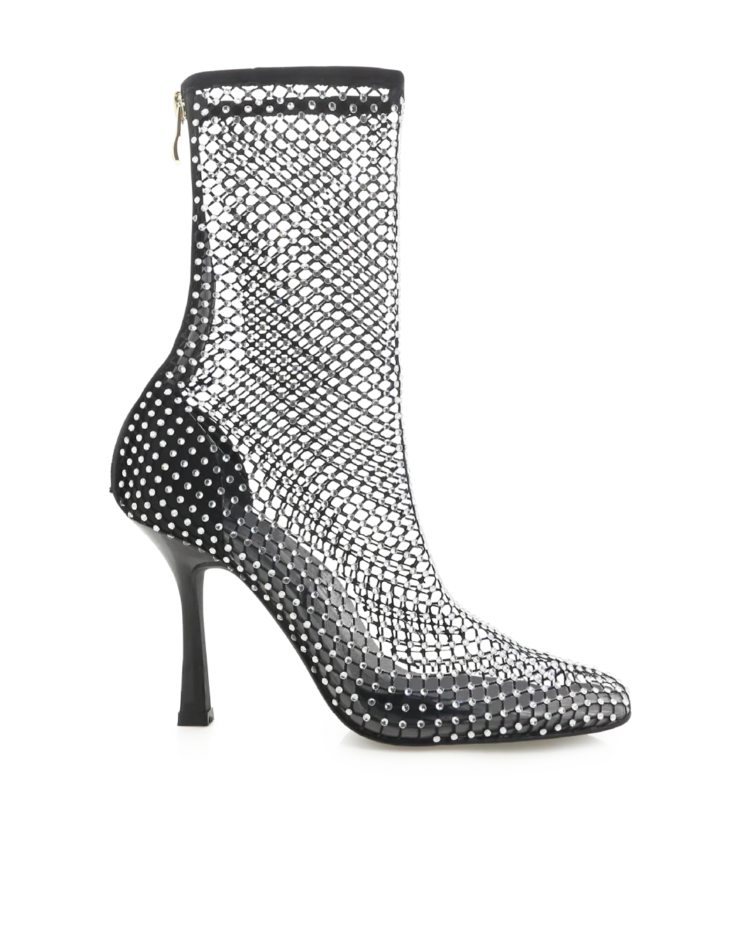 Bindi Heels - Black Satin Diamante