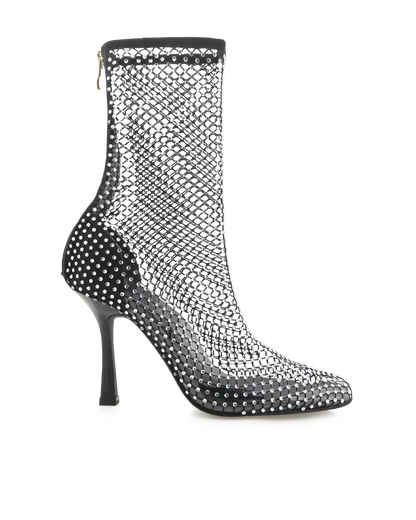 Bindi Heels - Black Satin Diamante