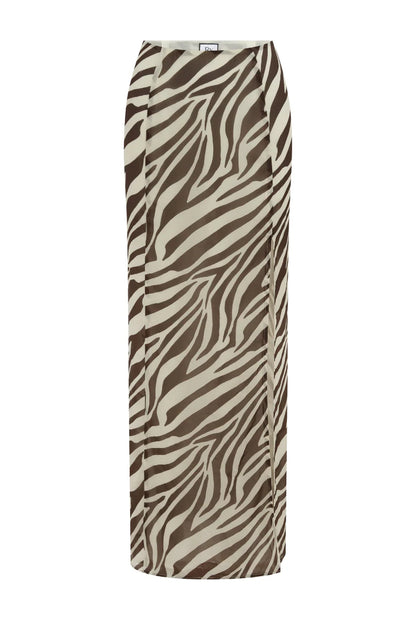 Belini Maxi Skirt - Zebra Chocolate