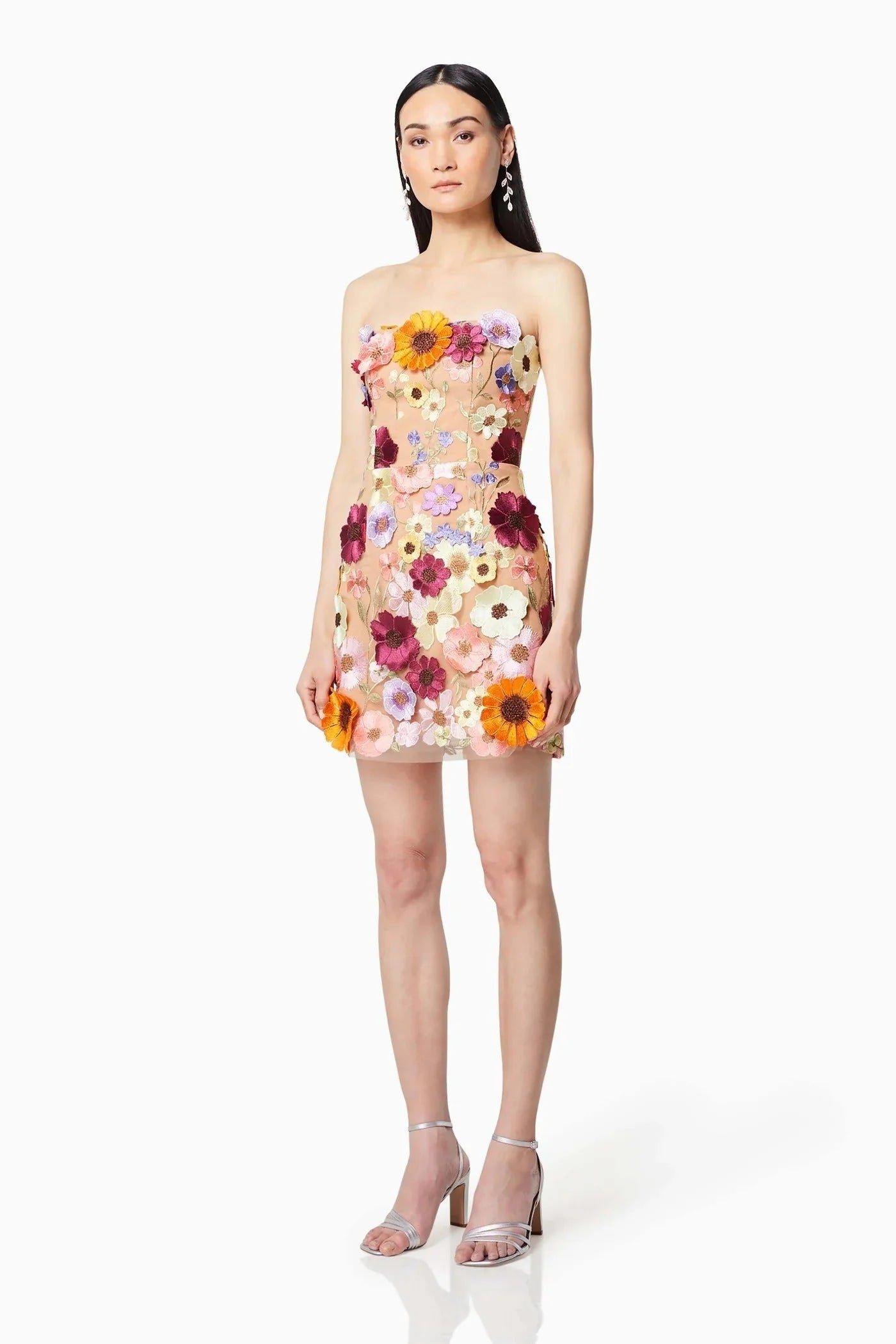 Arabella Strapless Mini Dress - Pink