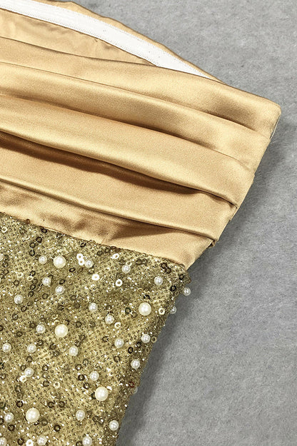 Lainey Pearls Beaded Maxi Dress