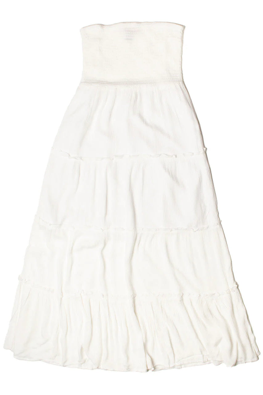 Tube Top Smocked Maxi Dress