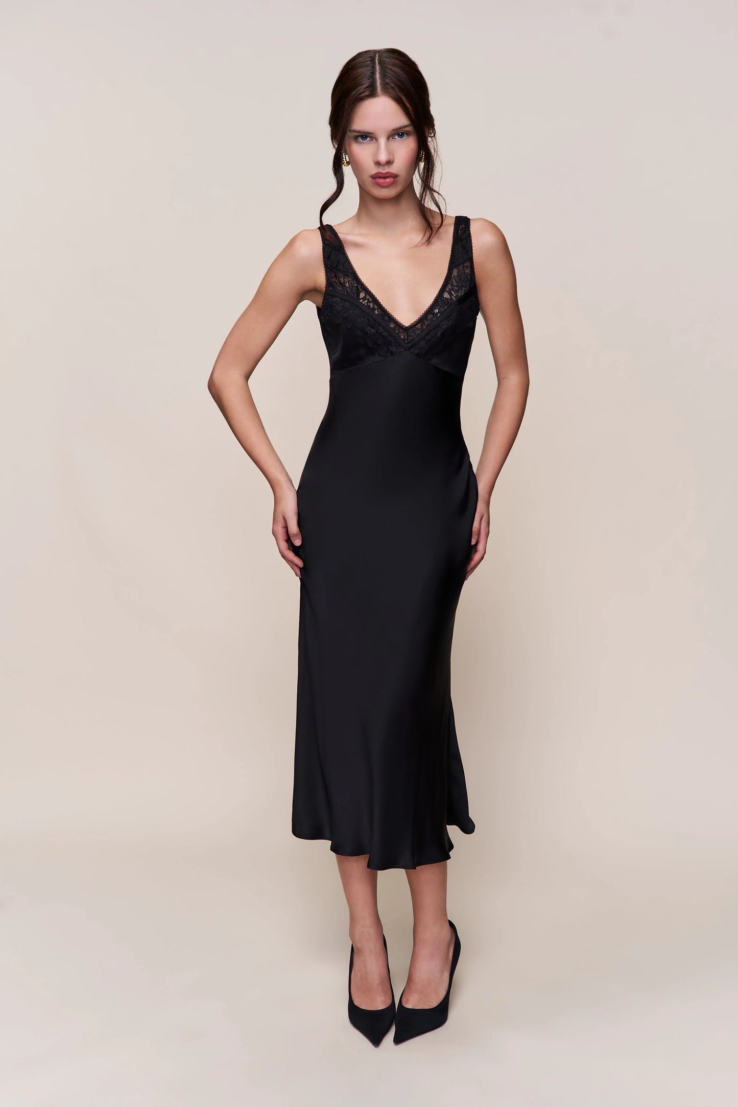 Scaosi Lace Detail Slip Dress