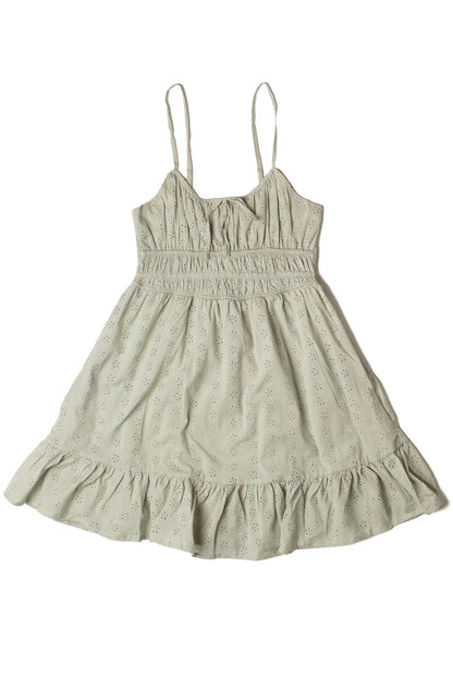 Floral Eyelet Milkmaid Mini Dress