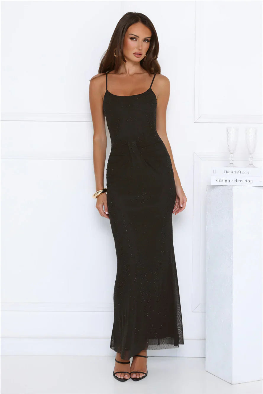 Dreamy Whisper Maxi Dress Black