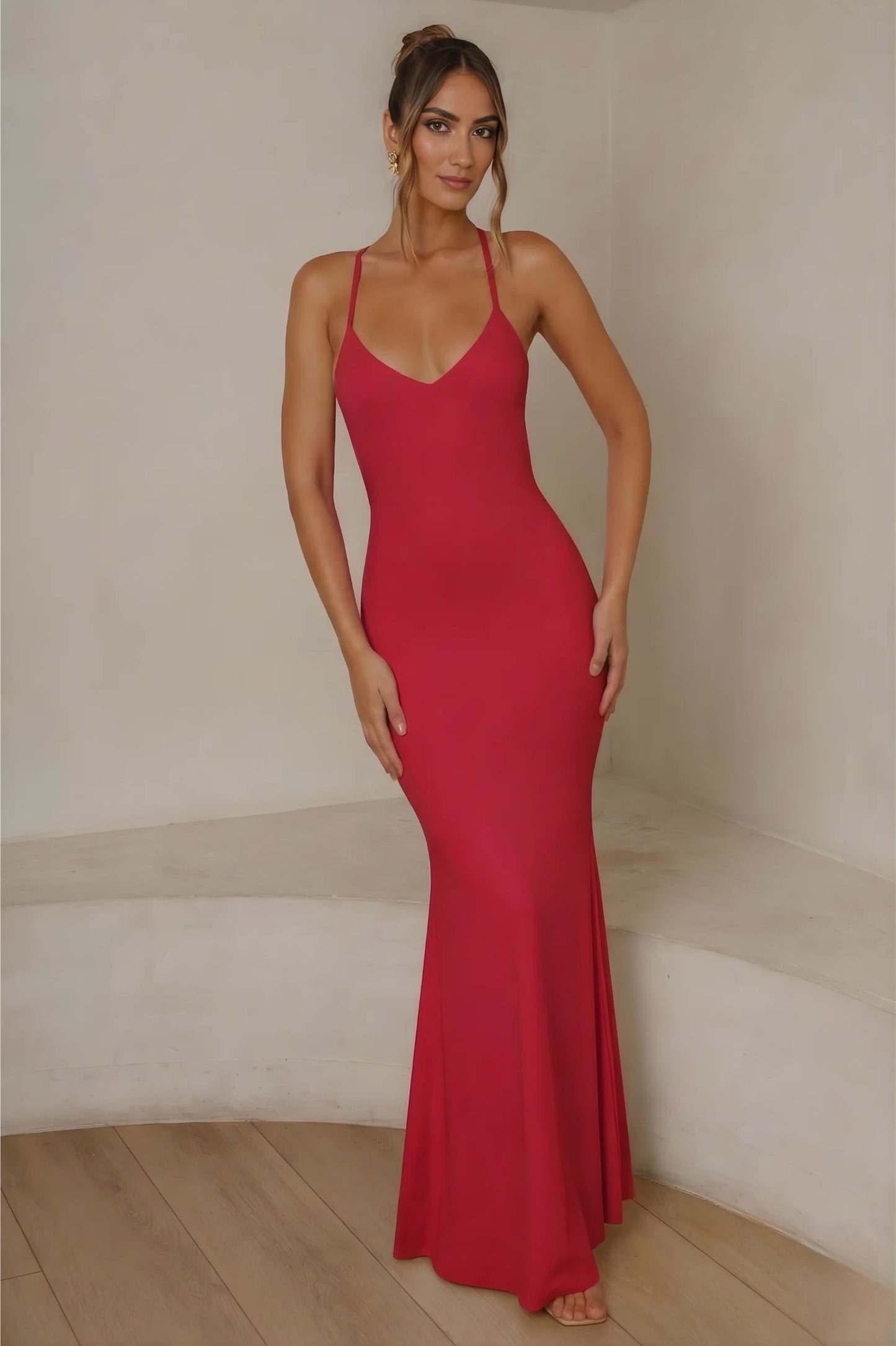 Mercer Dress - Crimson (PREORDER)