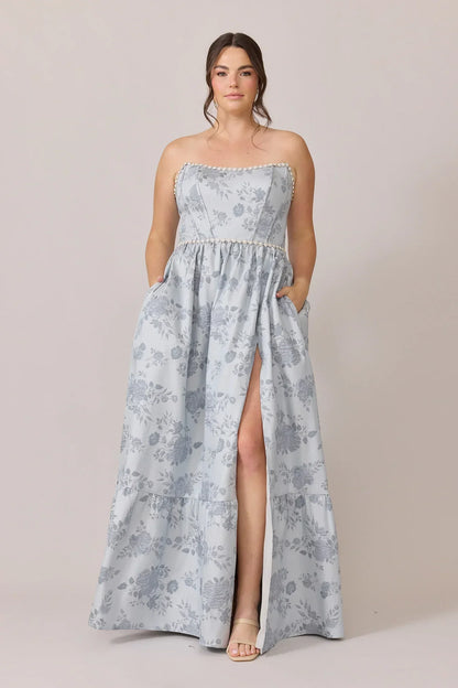 Ellapink Luxe Jacquard Dress | Made To Order