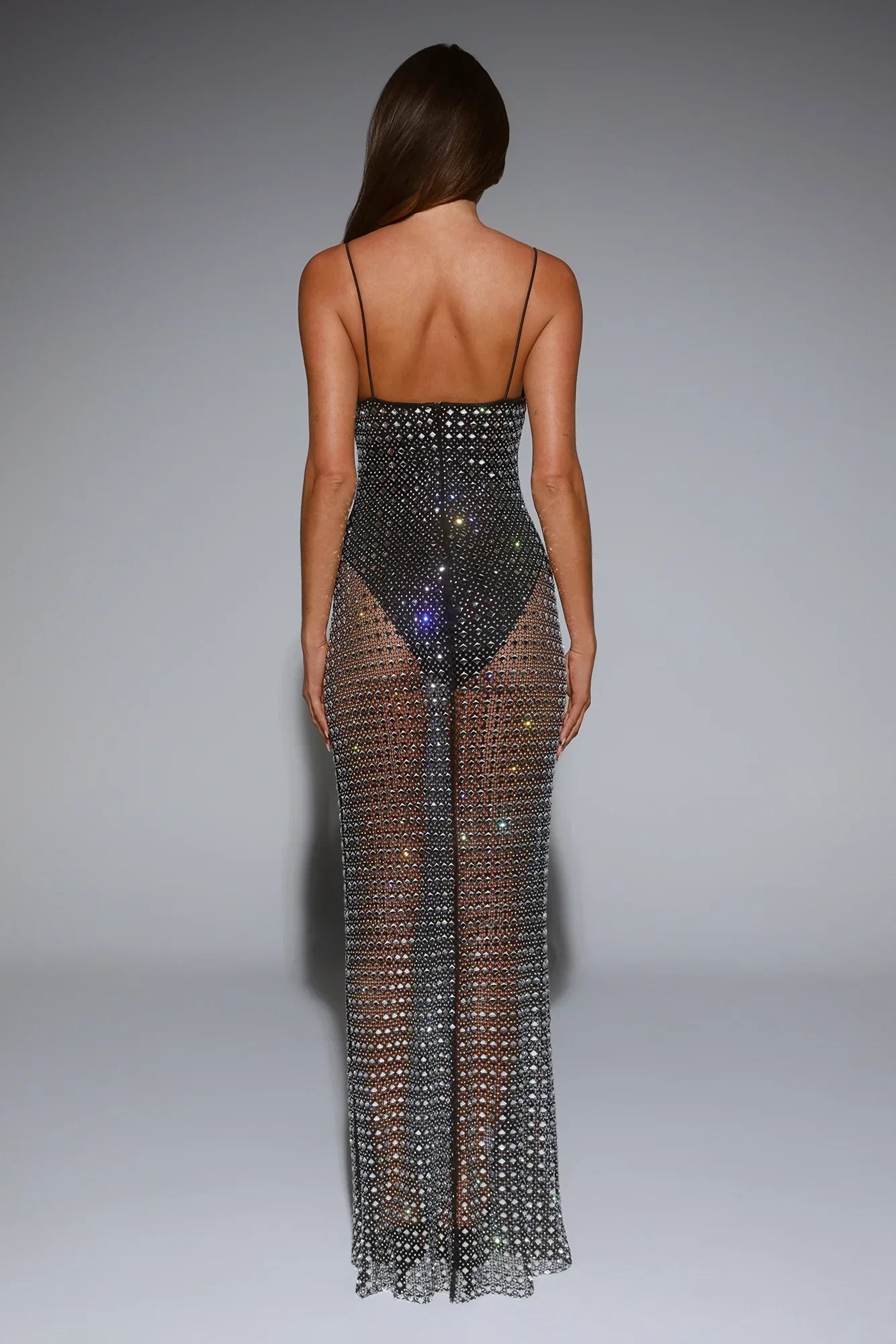 LUXE On Arrival Sheer Maxi Dress Black