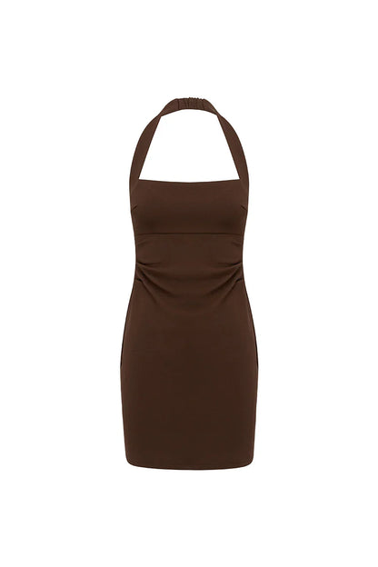 Franca Mini Dress - Bitter Chocolate