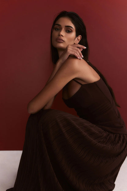 Nookie Darling Maxi Dress - Chocolate