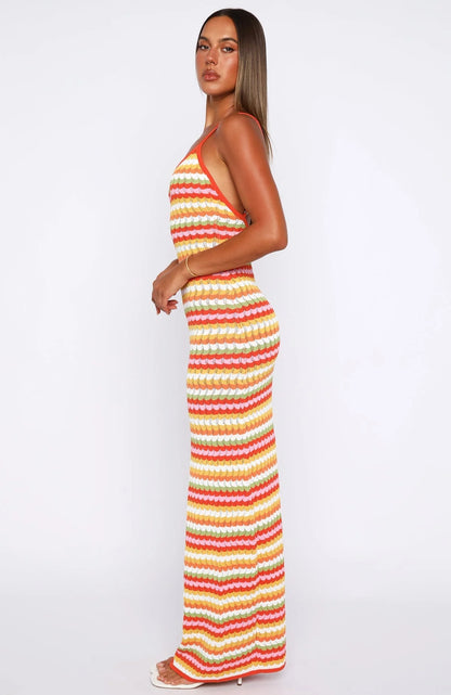 VIP Girlie Knit Maxi Dress Sugar And Sweets