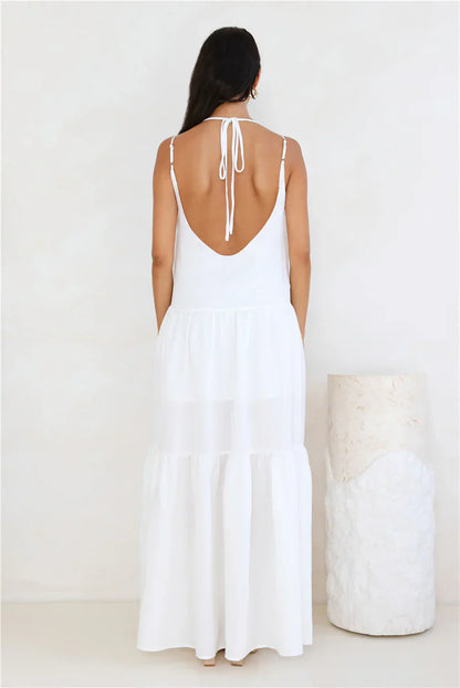 Diamond Affair Maxi Dress White