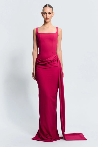 Merle Gown - Raspberry