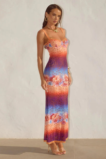 Serina Maxi Dress - Nadia Pink Ombre