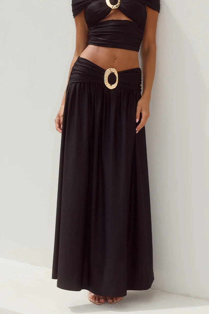 Nivali Maxi Skirt - Black