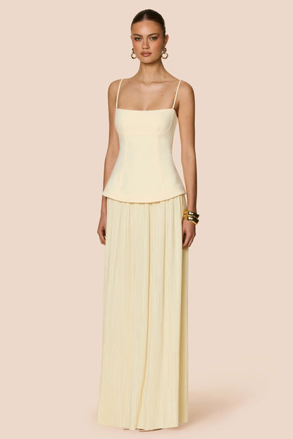 Nookie Darling Maxi Dress - Lemon