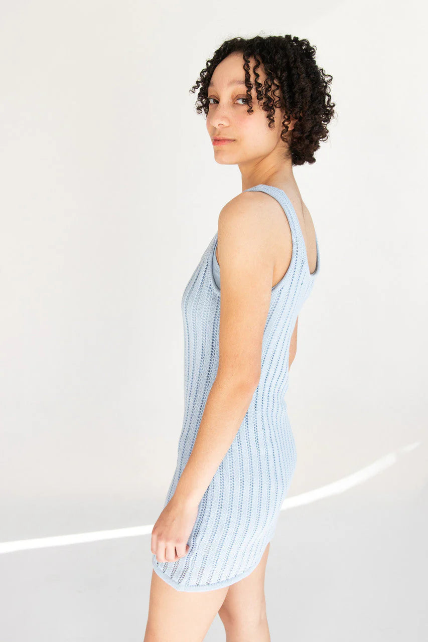 Lined Knit Mini Dress