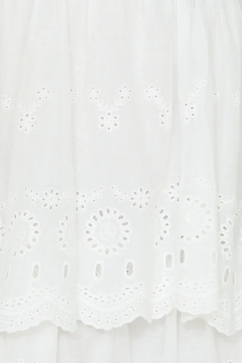 Exotic Cruise Mini Dress White