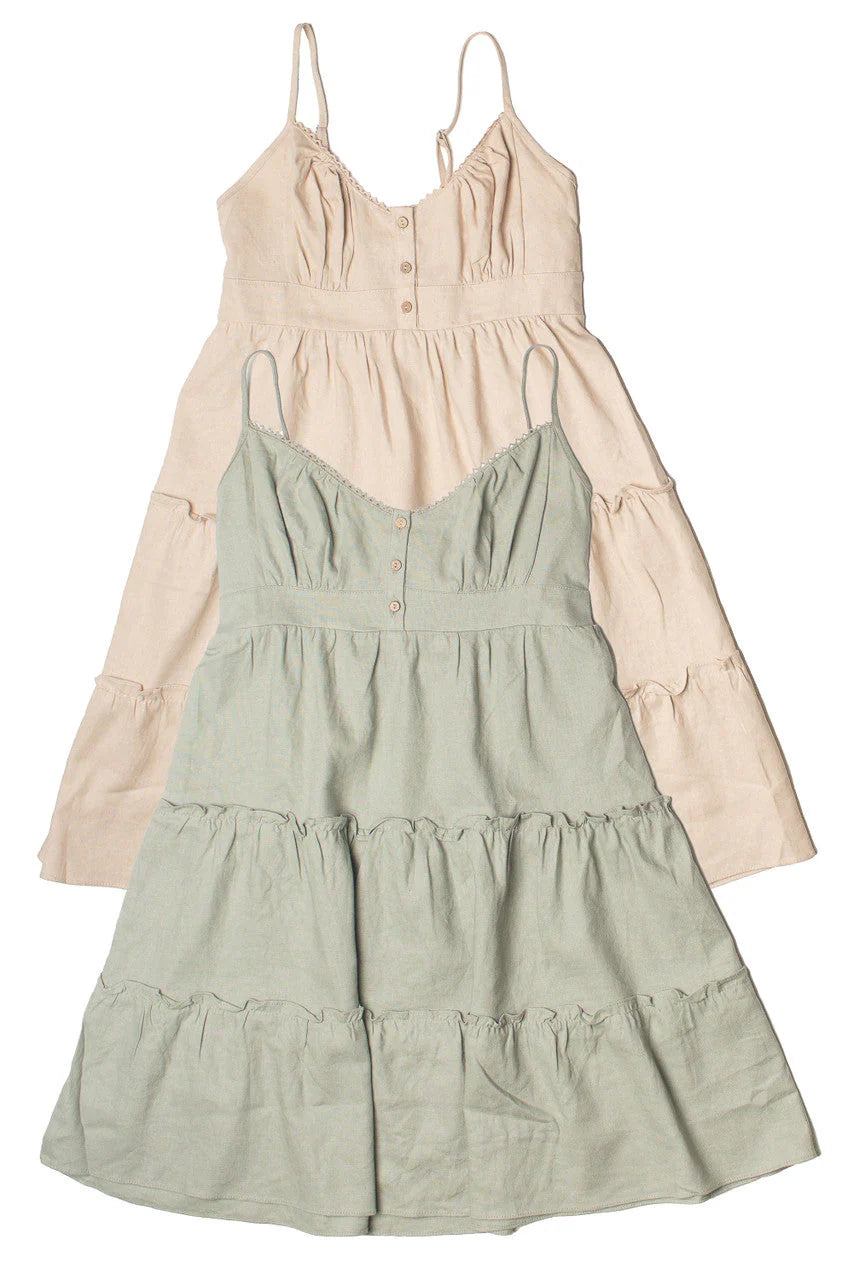 Tiered Linen Sundress