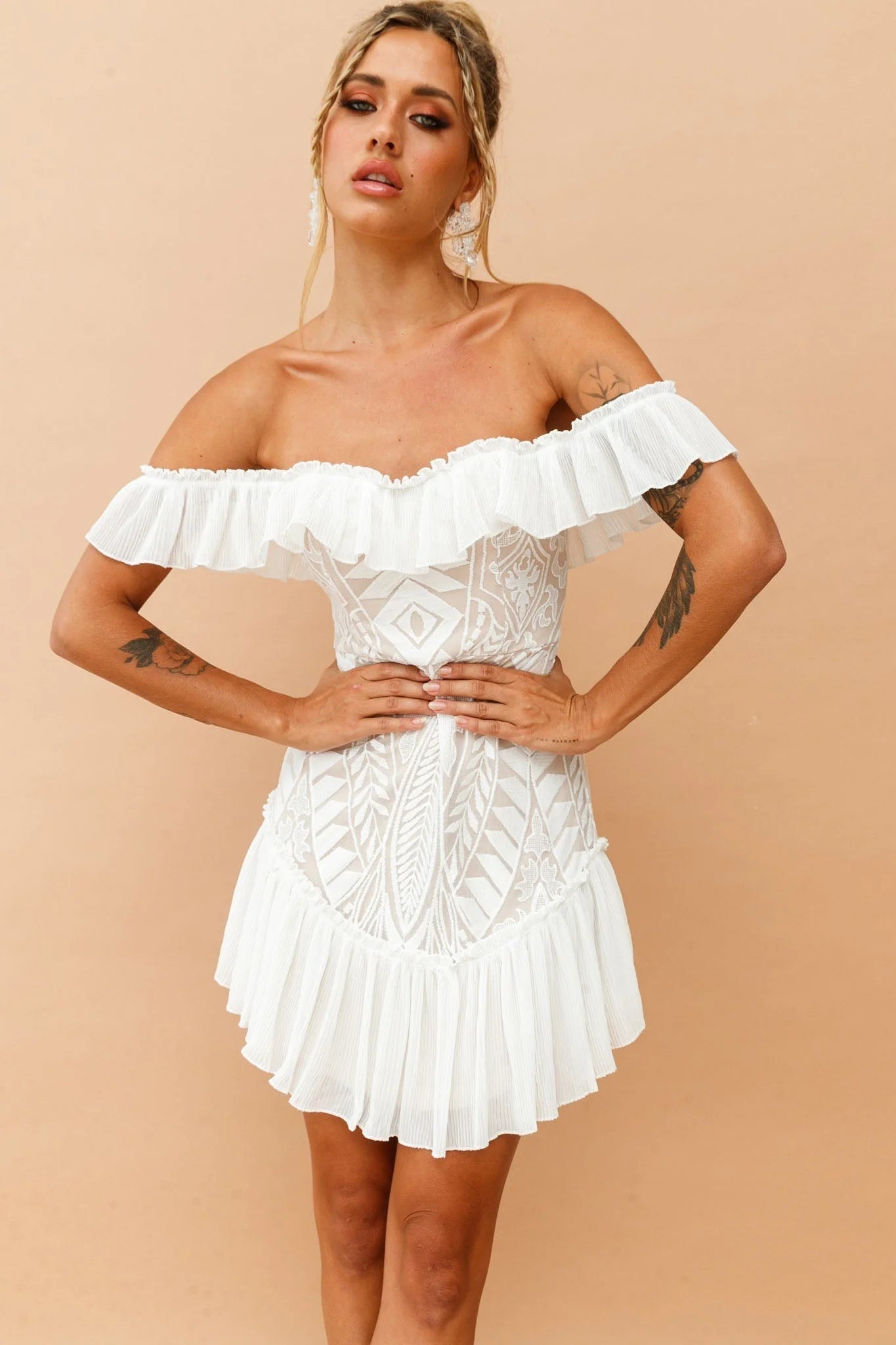 Venetian Summer Dress - White