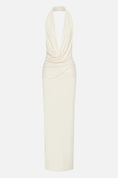 Misha Cabana Cupro Dress - Ivory