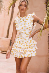 Picnic Daze Mini Dress - White