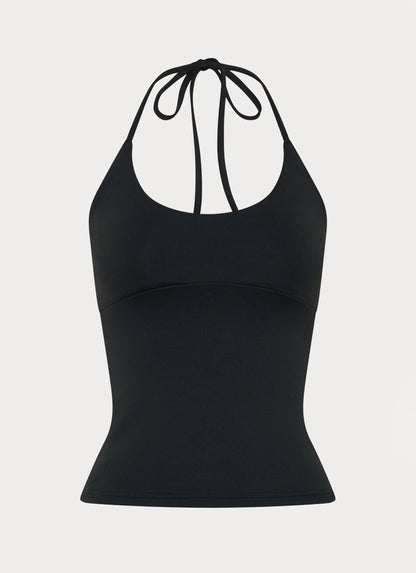 Chauncey Halter Top - Black