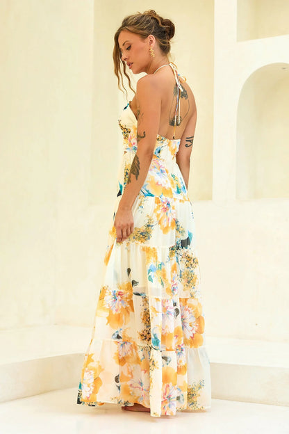 Like A Dream Maxi Dress - Beige